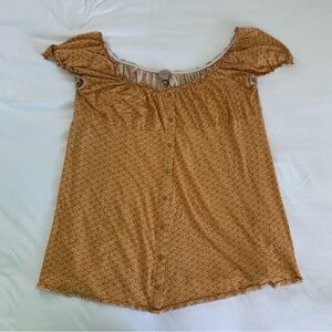 H&M Yellow sundress with Flutter Sleeves